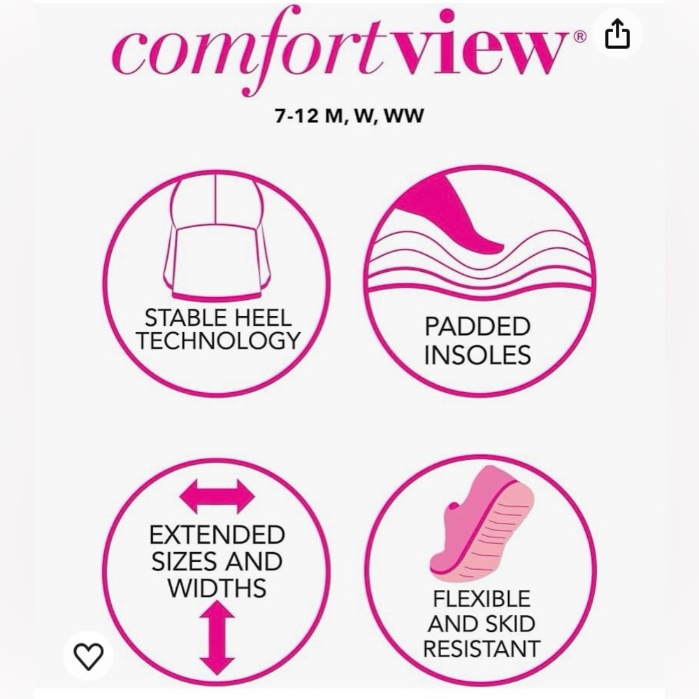Comfortview Collection Silver Sandals. Size 7W, 8W and 9.5W - Picture 8 of 10